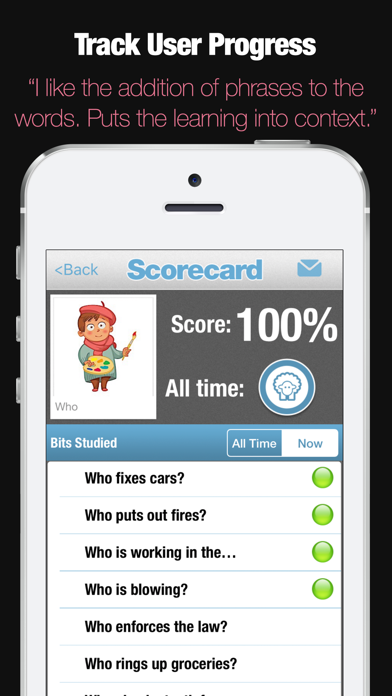 WH Questions Preschool Speech and Language Therapy iPhone screenshot 5 - Education app