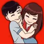 Happy Couple Sticker App Contact