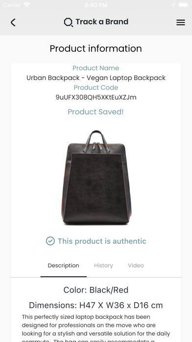 Track a Brand Screenshot