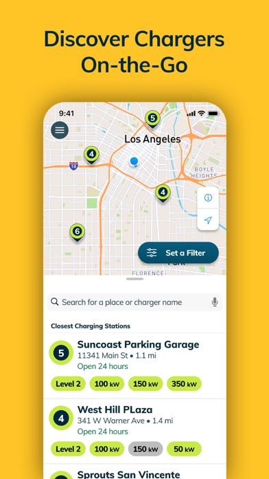 EVgo EV Chargers Screenshot