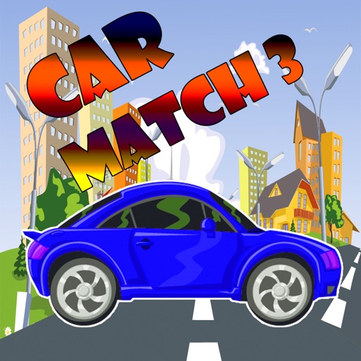 Car Match 3 Puzzle - Car Drag Drop Line Game icon