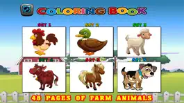 Game screenshot Farm Animals Coloring Book For Kids - First Words apk