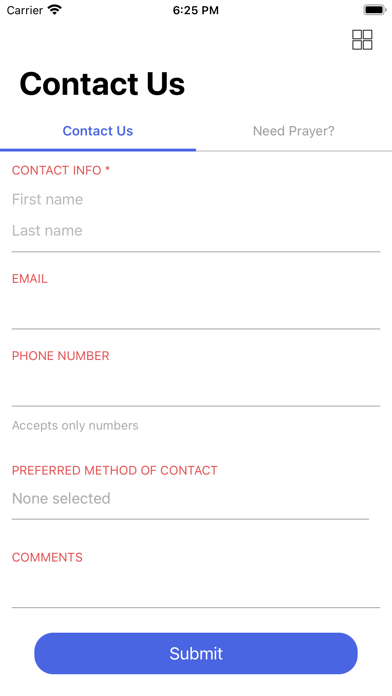 Agape Faith Church Screenshot