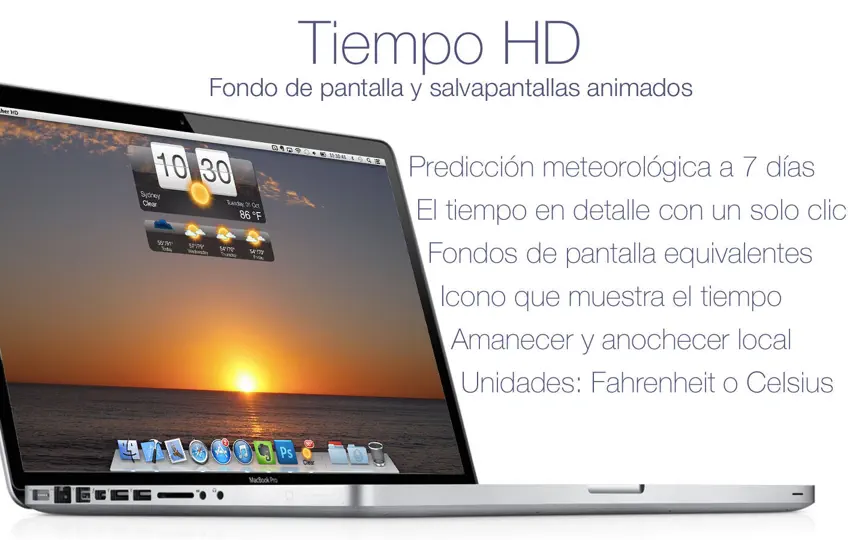 Captura de pantalla de Tiempo HD & Salvapantallas en iPhone 1