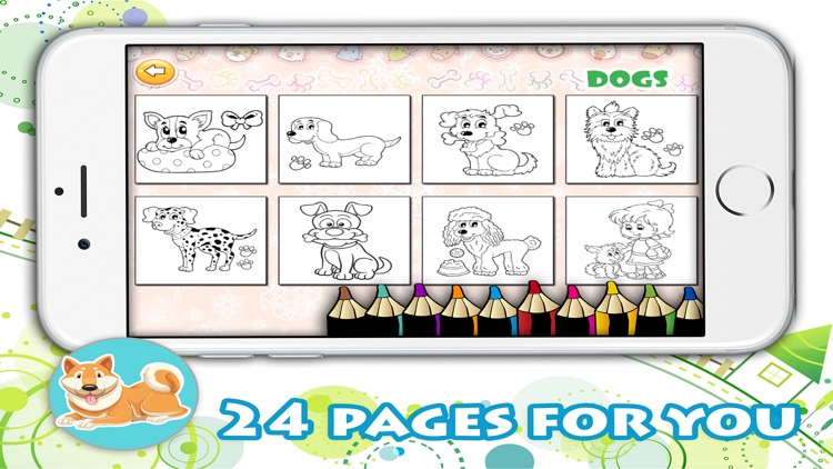 Dog coloring book for kids: play and learn color screenshot-4
