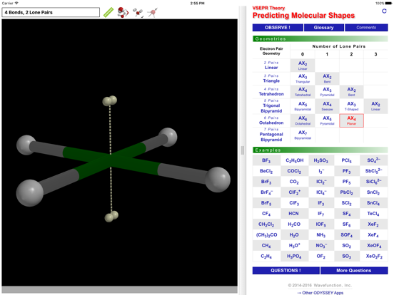 Screenshot #4 pour ODYSSEY VSEPR Theory