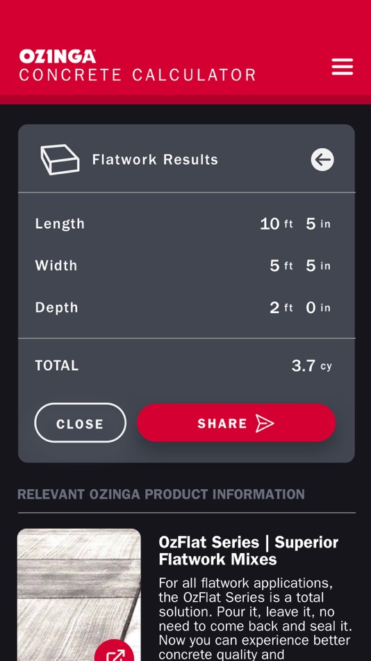 #4. Ozinga Concrete Calculator (iOS) 由: Ozinga Ready Mix Concrete, Inc.