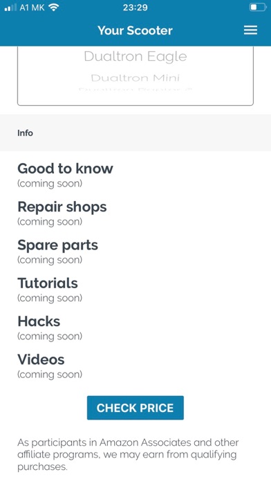 Electric Scooter Universal App Screenshot