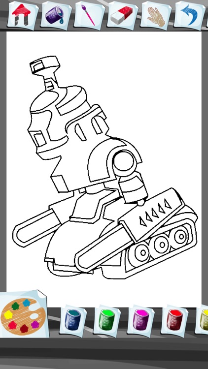 Robot Coloring Book App