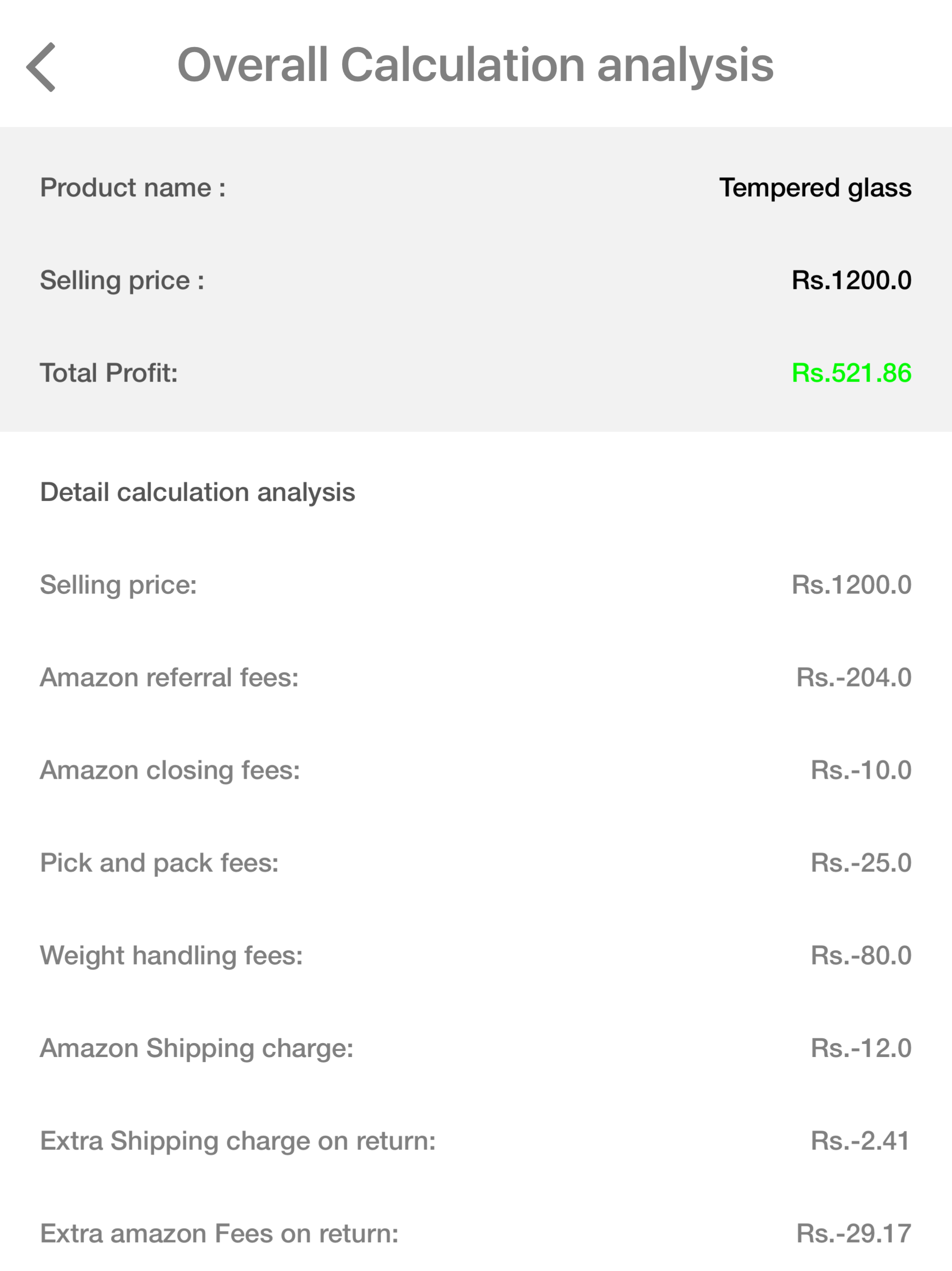 eCommerce Calculator