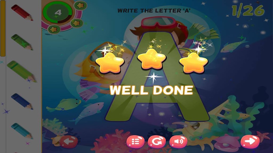 #1. ABC Tracing Alphabet Learning Writing Letters (iOS) 由: Artit Wattanapurg