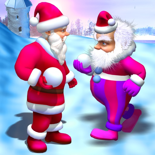 Santa Claus-Playing Snowballs iOS App