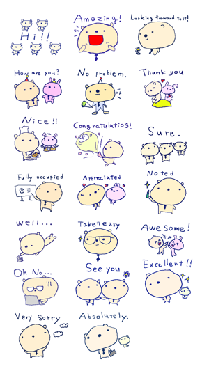 Happy Bear Stickers!!(圖2)-速報App