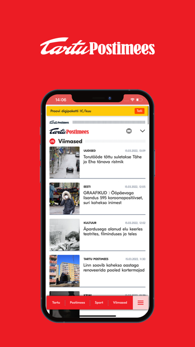 Tartu Postimees Screenshot