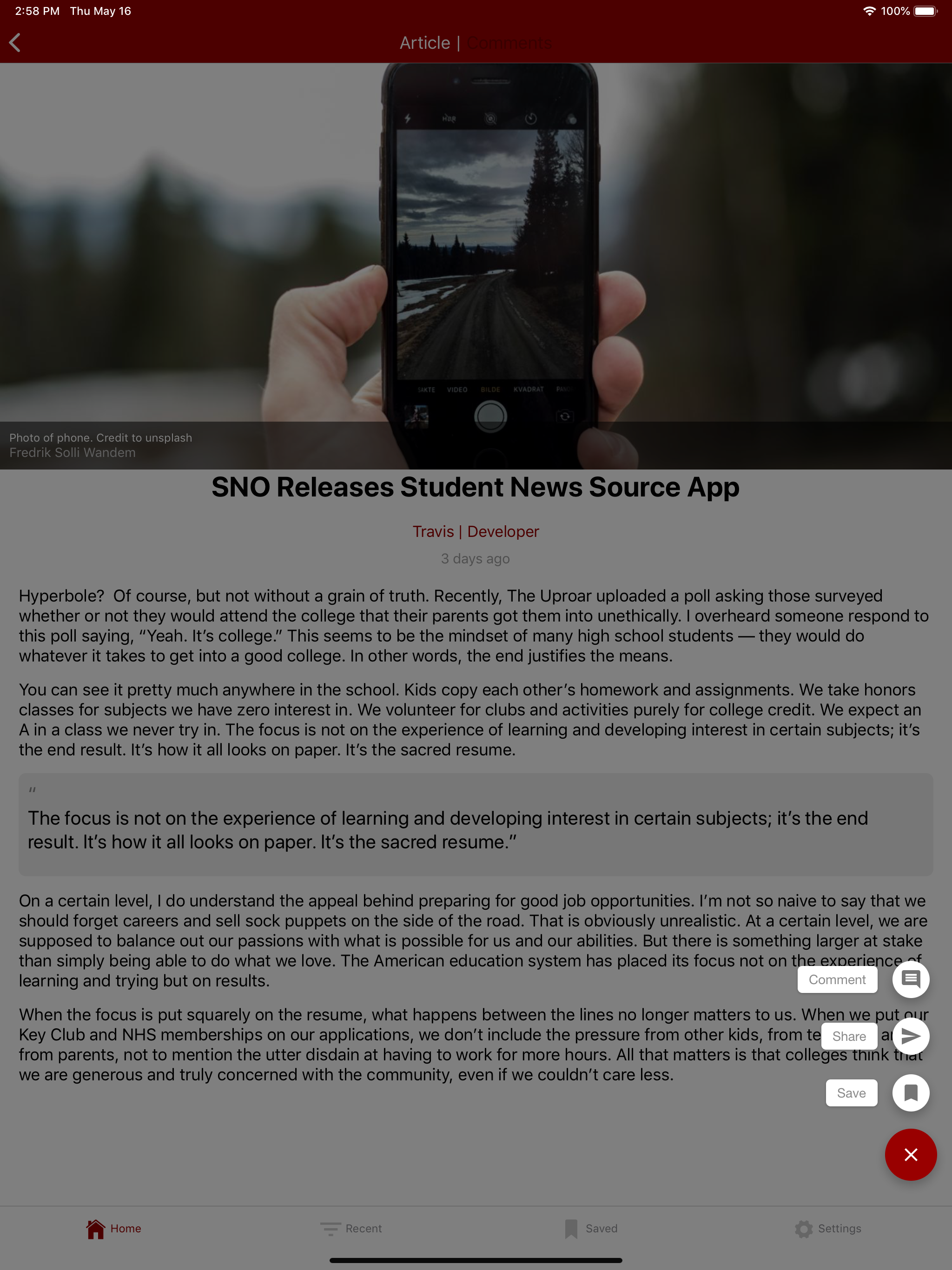 Student News Source screenshot 6