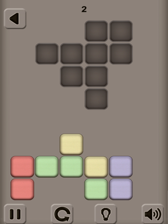 Colored Blocks Puzzle iPad screenshot