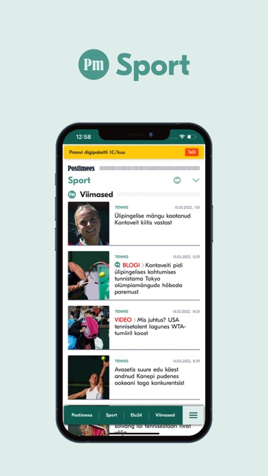 Postimees Sport Screenshot