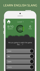 English Slang Quiz Test Game screenshot
