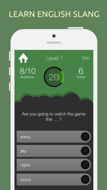 English Slang Quiz Test Game