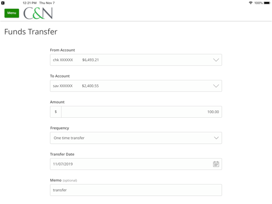 Screenshot #6 pour C&N Mobile Banking App