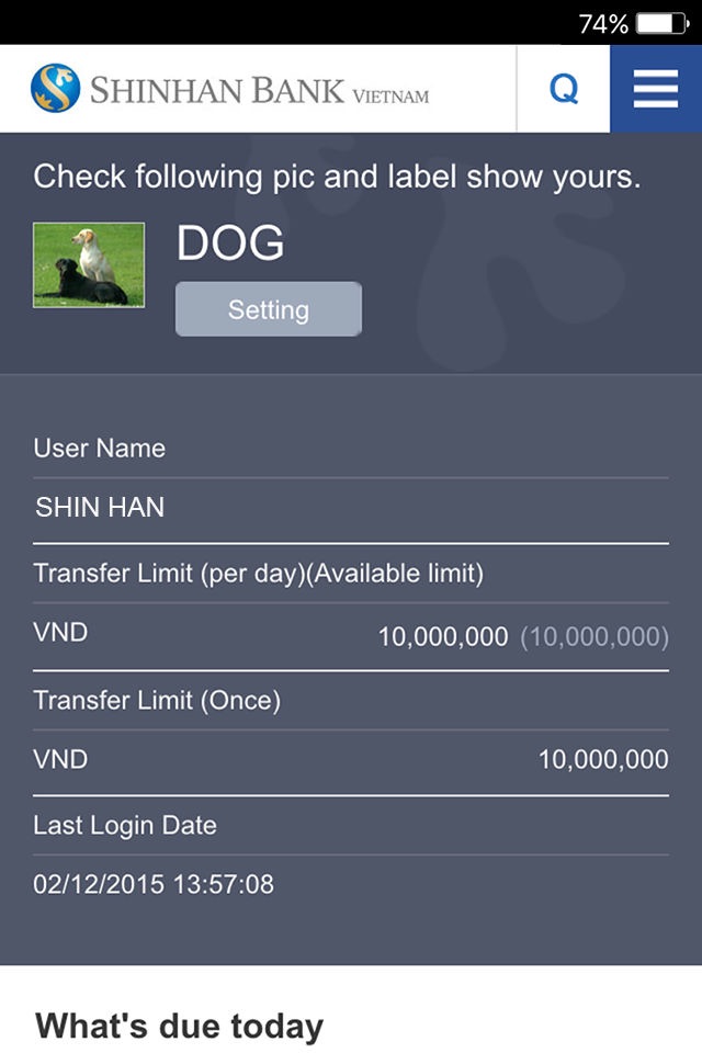 (Old)Shinhan Bank Vietnam screenshot 2