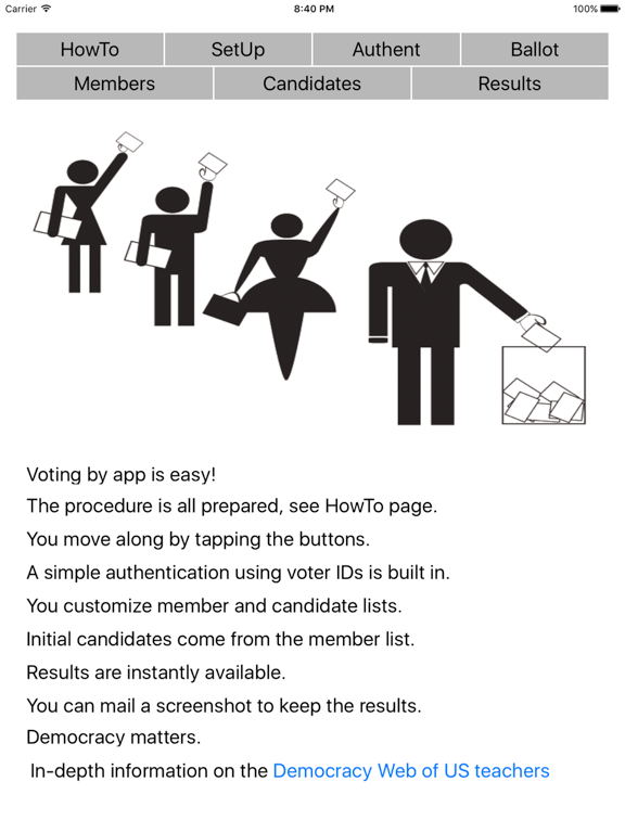 Screenshot #4 pour Easy!Voting - voting machine for communities