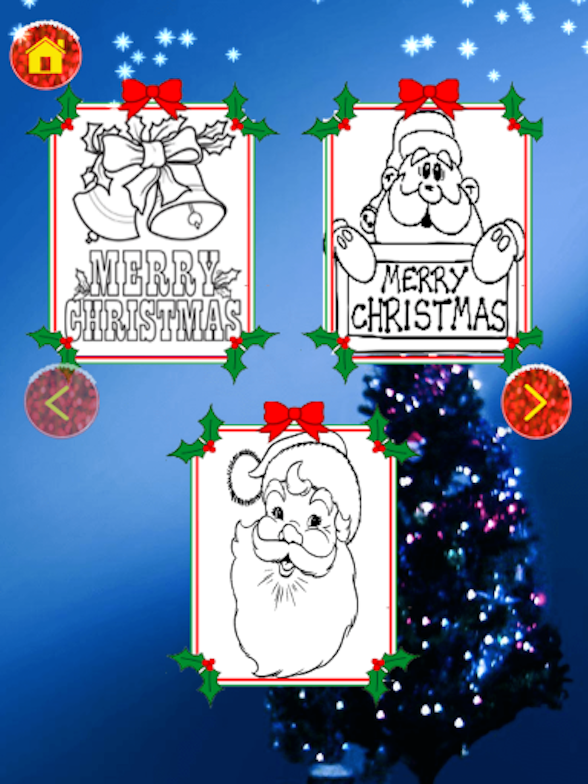 Christmas Santa Coloring Pages -Kids Coloring Book screenshot 10