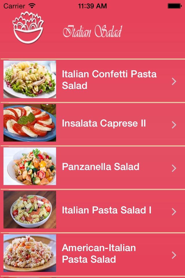 Italian Salad Recipes screenshot 2