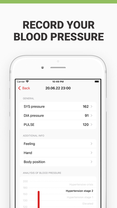 Blood Pressure Monitor: Health Screenshot
