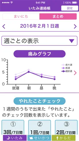 Game screenshot いたみ連絡帳 -肩・腰・膝の痛み記録- hack