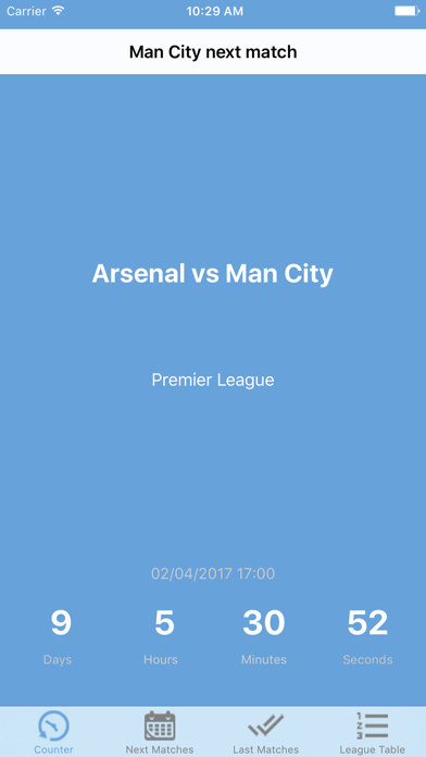 Man City Next Match Screenshot