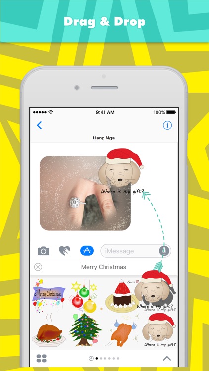 Merry Christmas stickers by Hanna