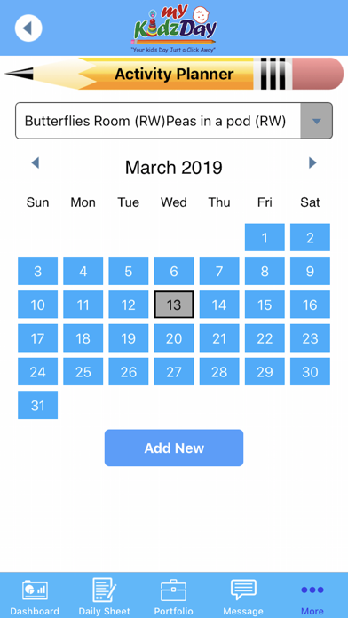 MyKidzDay Staff -Childcare App Screenshot