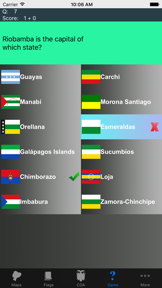 Ecuador Province Maps, Flags and Capitals screenshot