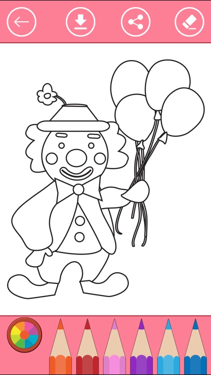 Circus Coloring Book for Children: Learn to color