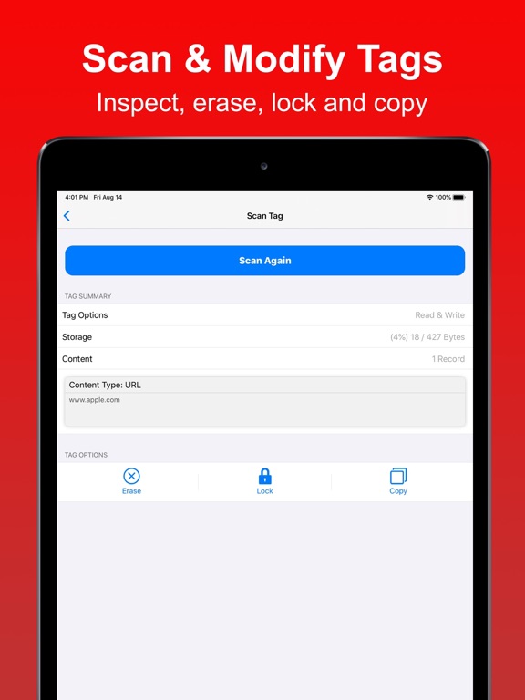 Screenshot #4 pour Smart NFC Tools: Tag reader