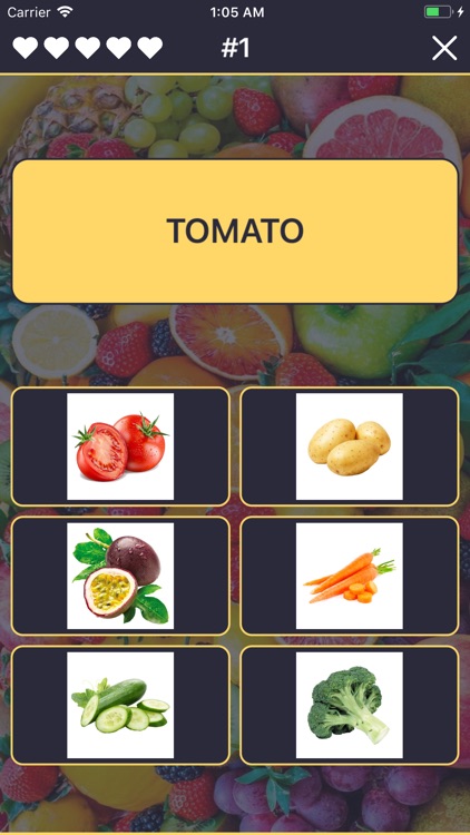 Quiz: Fruits and Vegetables