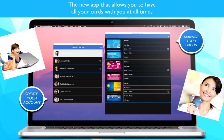 #1. Secure Card Pro-manager,credit (macOS) 由: Emanuele Floris