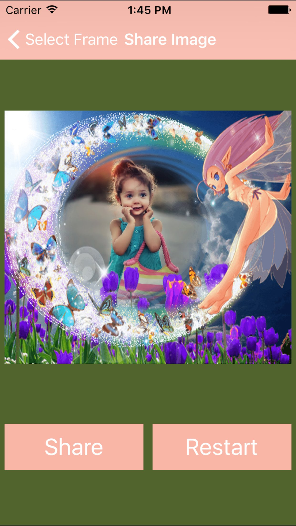 Cute Butterfly  Photo Frame And Pic Collage screenshot 3