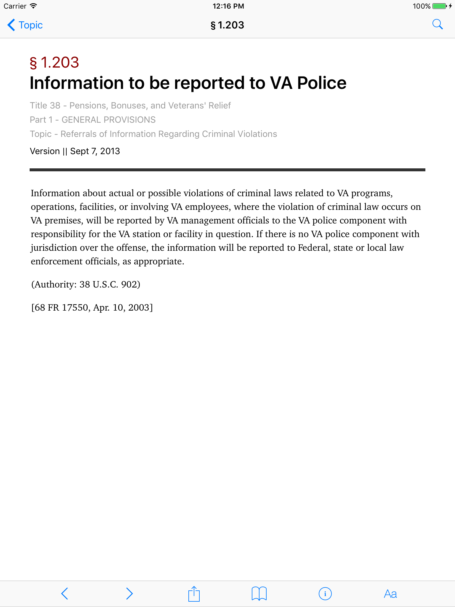 38 CFR - Pensions, Bonuses, and Veterans (LawStack screenshot 7