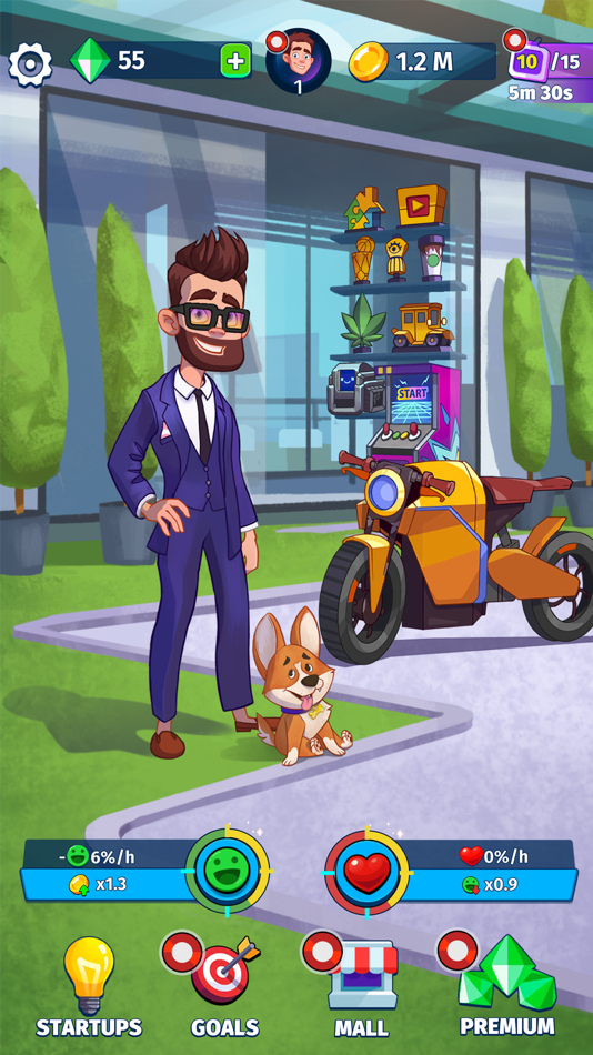 #7. Idle Startupper (iOS) 由: Heatherglade Publishing Kft