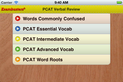 PCAT Prep Verbal Flashcards Exambusters screenshot 2