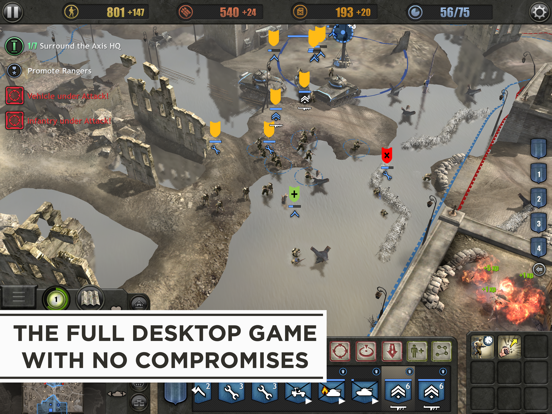 Company of Heroes iPad app afbeelding 9