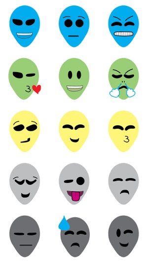 Alien Emoji Sticker Pack(圖1)-速報App