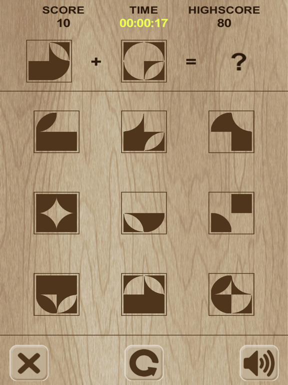 Simple shape's puzzle iPad screenshot
