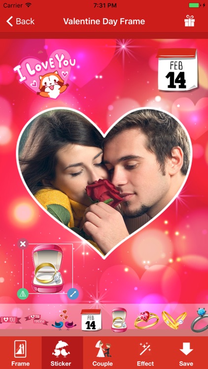 Valentine Card, Frame & Gif 2017