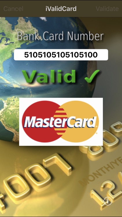 iValidCard - Credit/Debit Card Number Validator