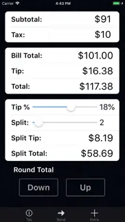 tip calculator % pro iphone screenshot 4