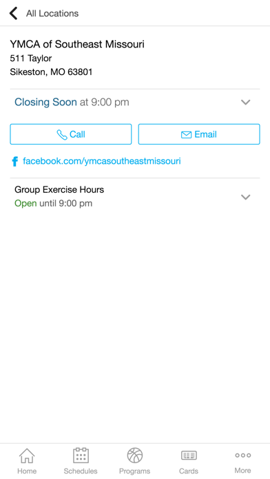 Screenshot #1 pour YMCA of Southeast Missouri