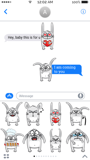 Rabbit Emoji Stickers(圖3)-速報App